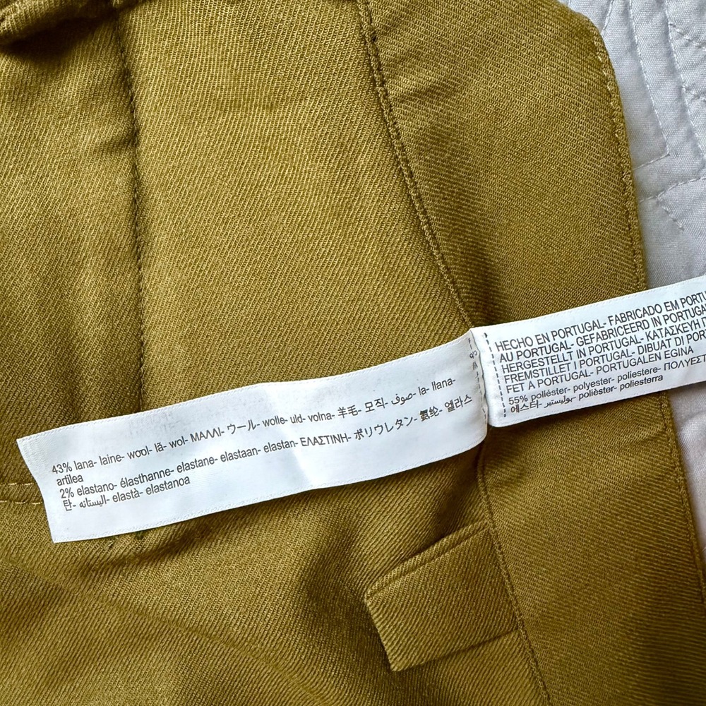 Massimo Dutti Utility Cargo Mini Skirt Safari Olive Military Green Size Small - Picture 12 of 14